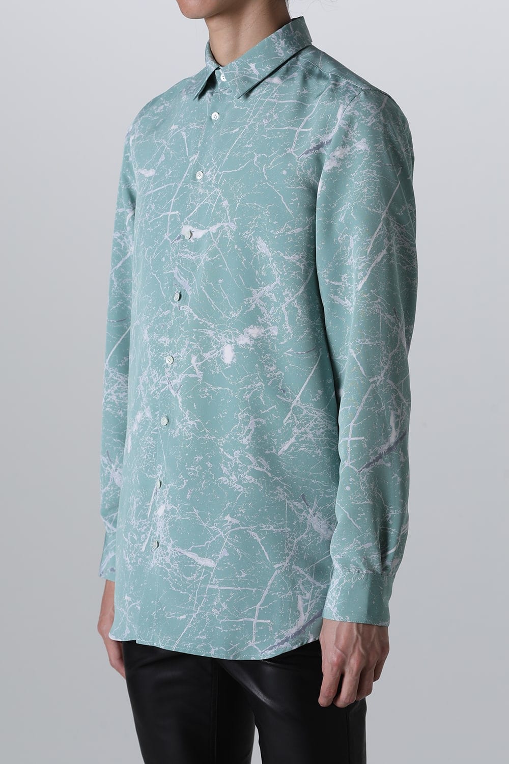 Painted Peach Faille Regular Shirt Pale Blue