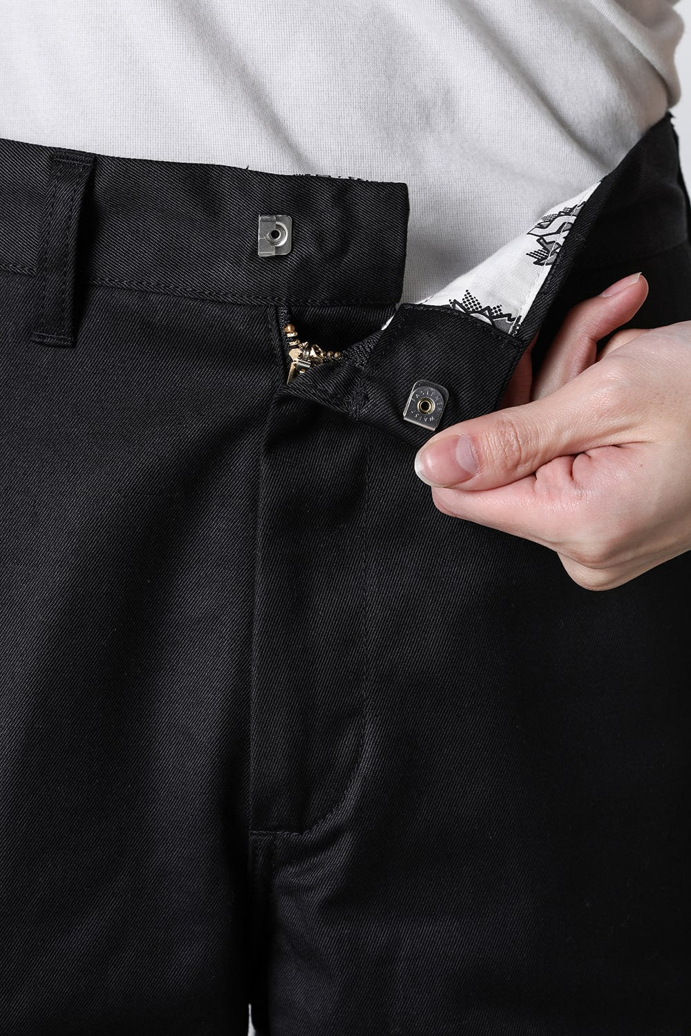 Chino Wide Pants Black