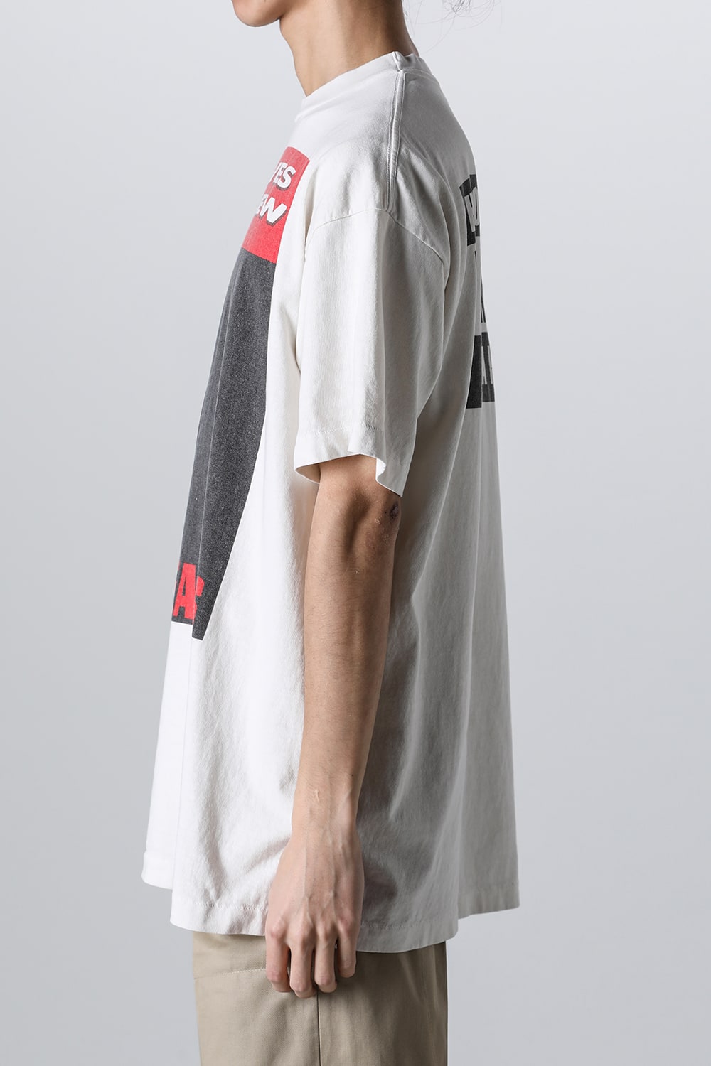 DENIM TEARS × SAINT Mxxxxxx LIVES CREW Short sleeve T-shirt