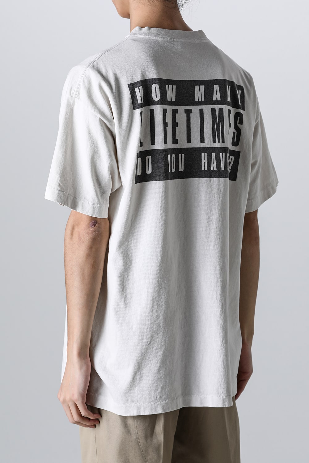 DENIM TEARS × SAINT Mxxxxxx LIVES CREW Short sleeve T-shirt