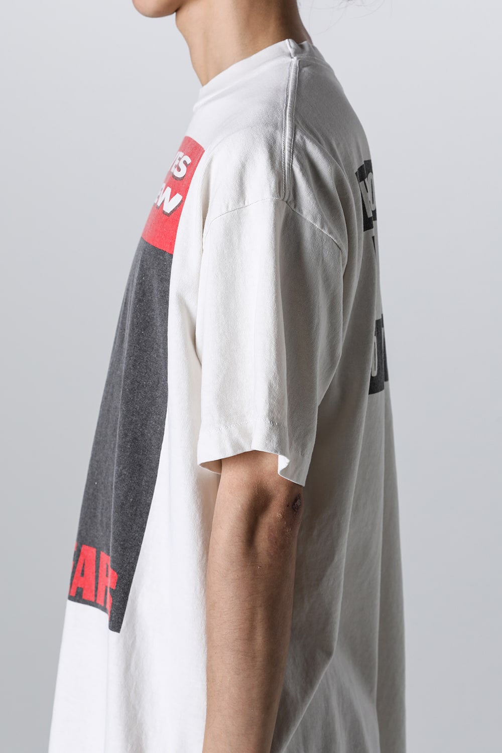 DENIM TEARS × SAINT Mxxxxxx LIVES CREW Short sleeve T-shirt