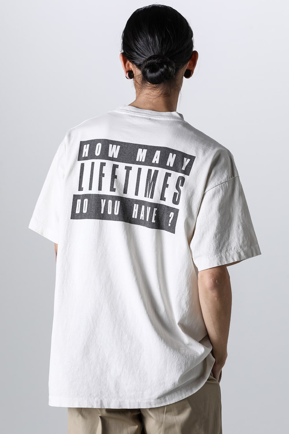 DENIM TEARS × SAINT Mxxxxxx LIVES CREW Short sleeve T-shirt