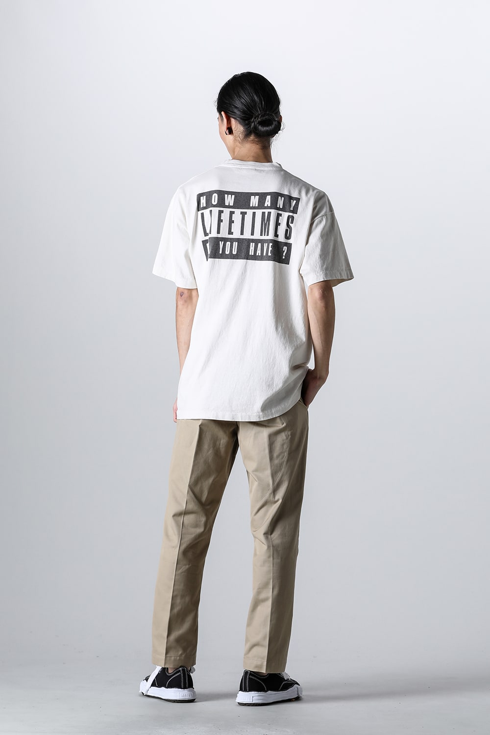 DENIM TEARS × SAINT Mxxxxxx LIVES CREW Short sleeve T-shirt