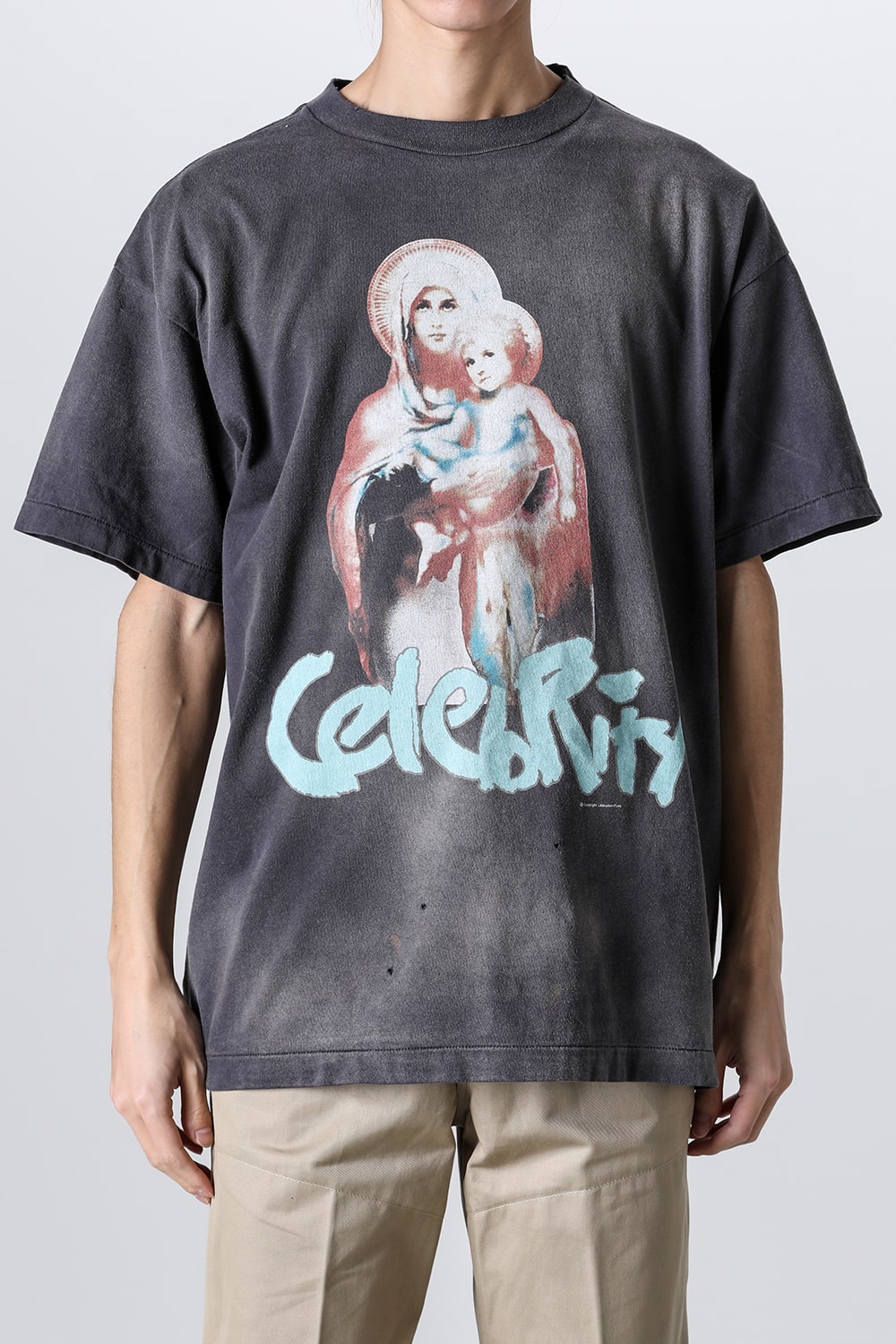 SHERMER ACADEMY × SAINT Mxxxxxx CELEBRITY Short sleeve T-shirt