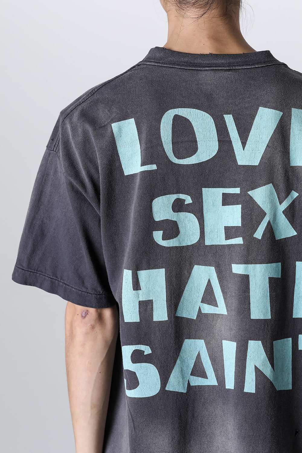 SHERMER ACADEMY × SAINT Mxxxxxx CELEBRITY Short sleeve T-shirt