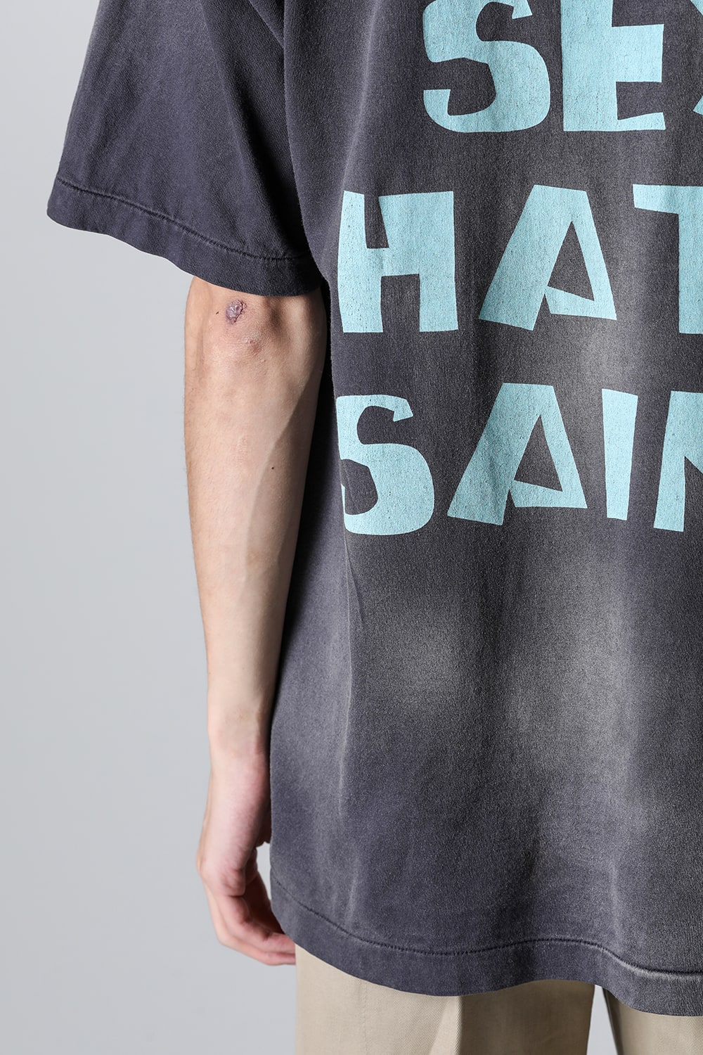 SHERMER ACADEMY × SAINT Mxxxxxx CELEBRITY Short sleeve T-shirt