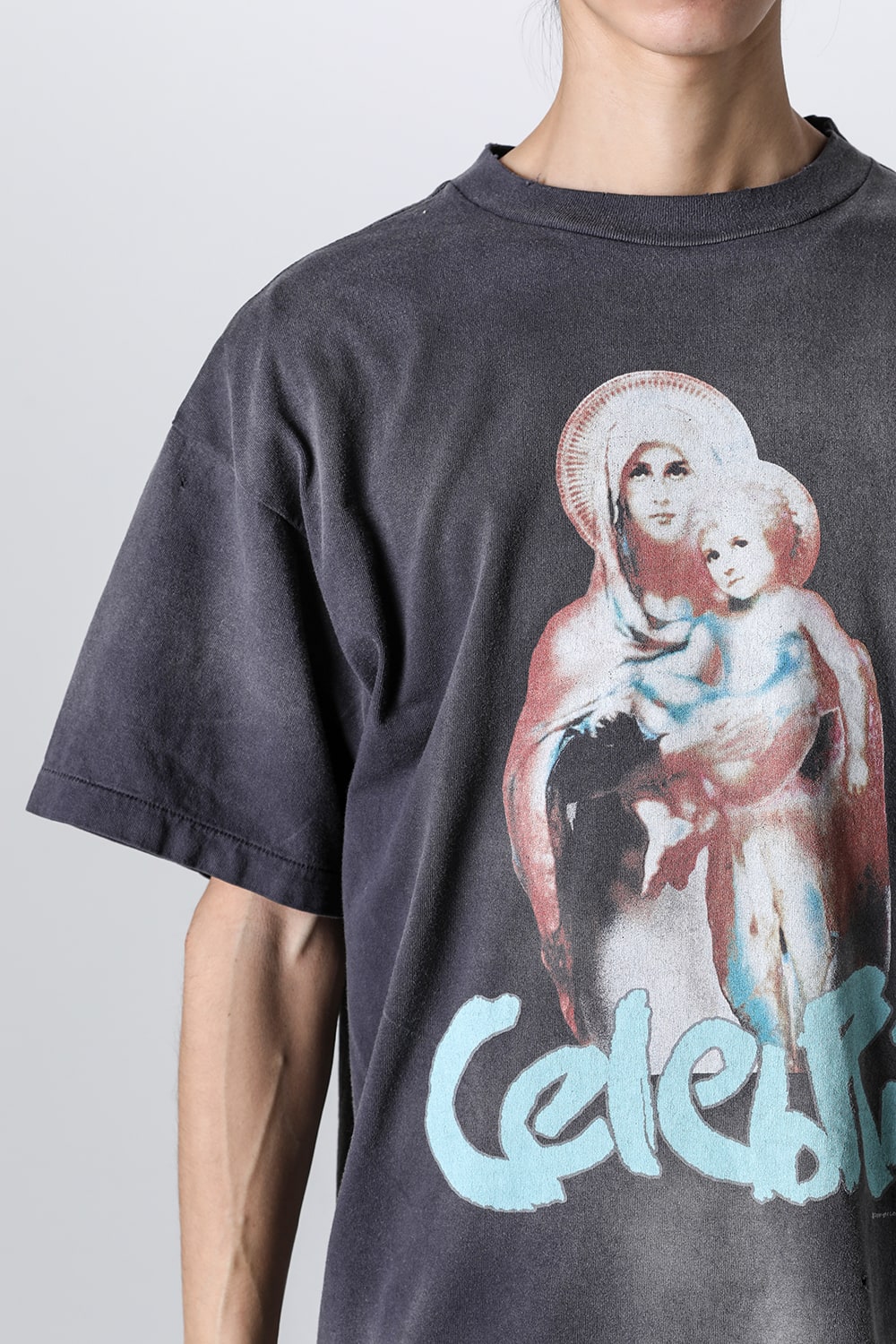 SHERMER ACADEMY × SAINT Mxxxxxx CELEBRITY Short sleeve T-shirt