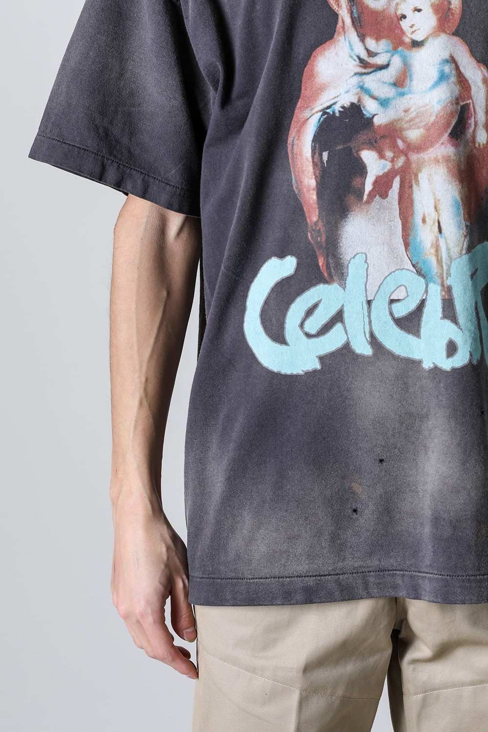 SHERMER ACADEMY × SAINT Mxxxxxx CELEBRITY Short sleeve T-shirt