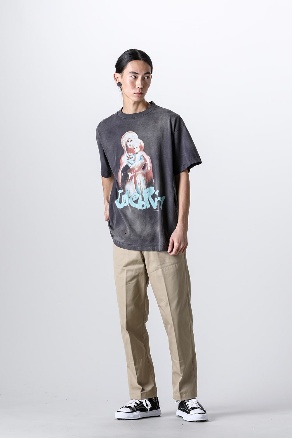 SHERMER ACADEMY × SAINT Mxxxxxx CELEBRITY Short sleeve T-shirt