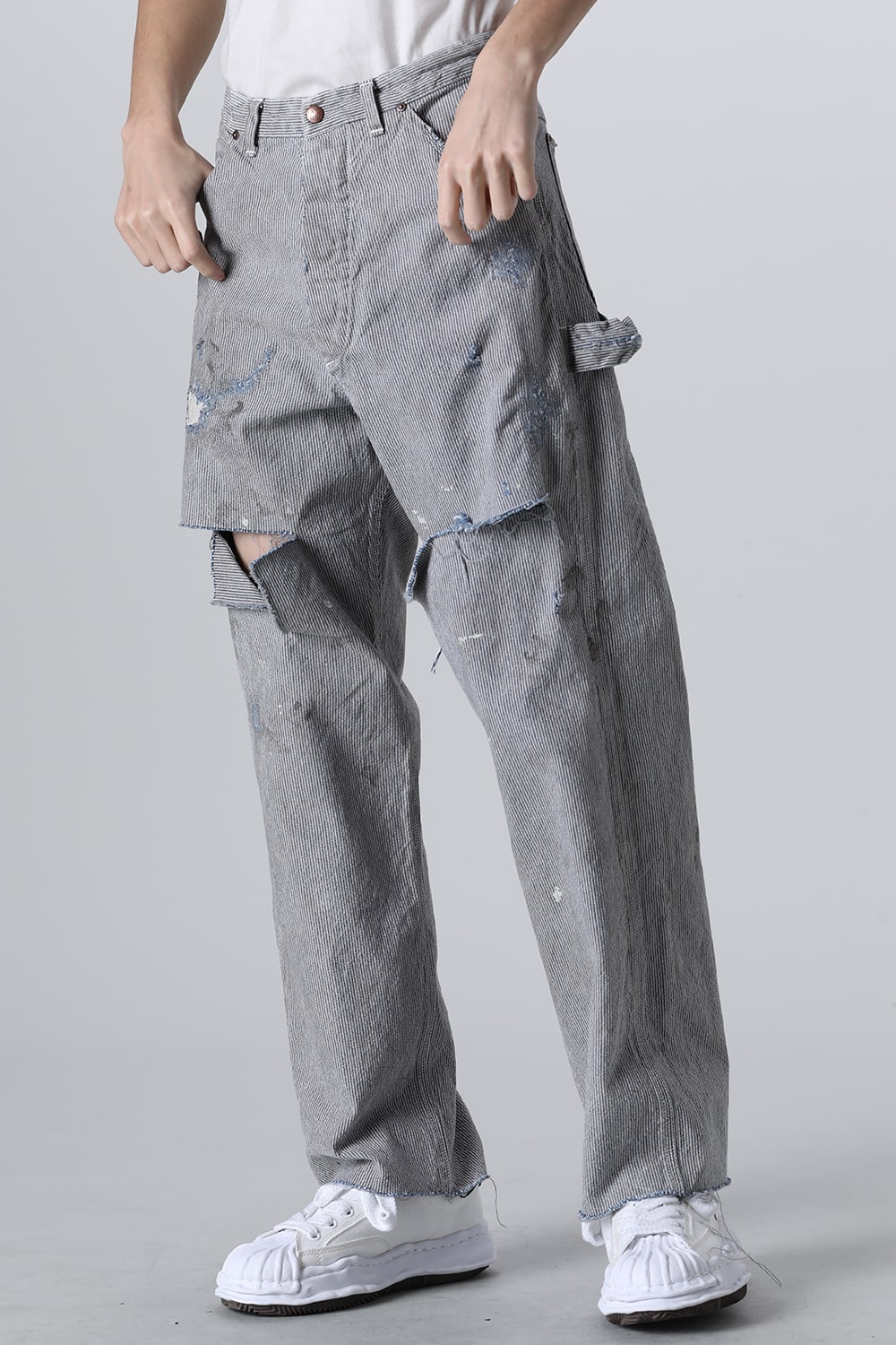Hickory Stripe Denim Pants