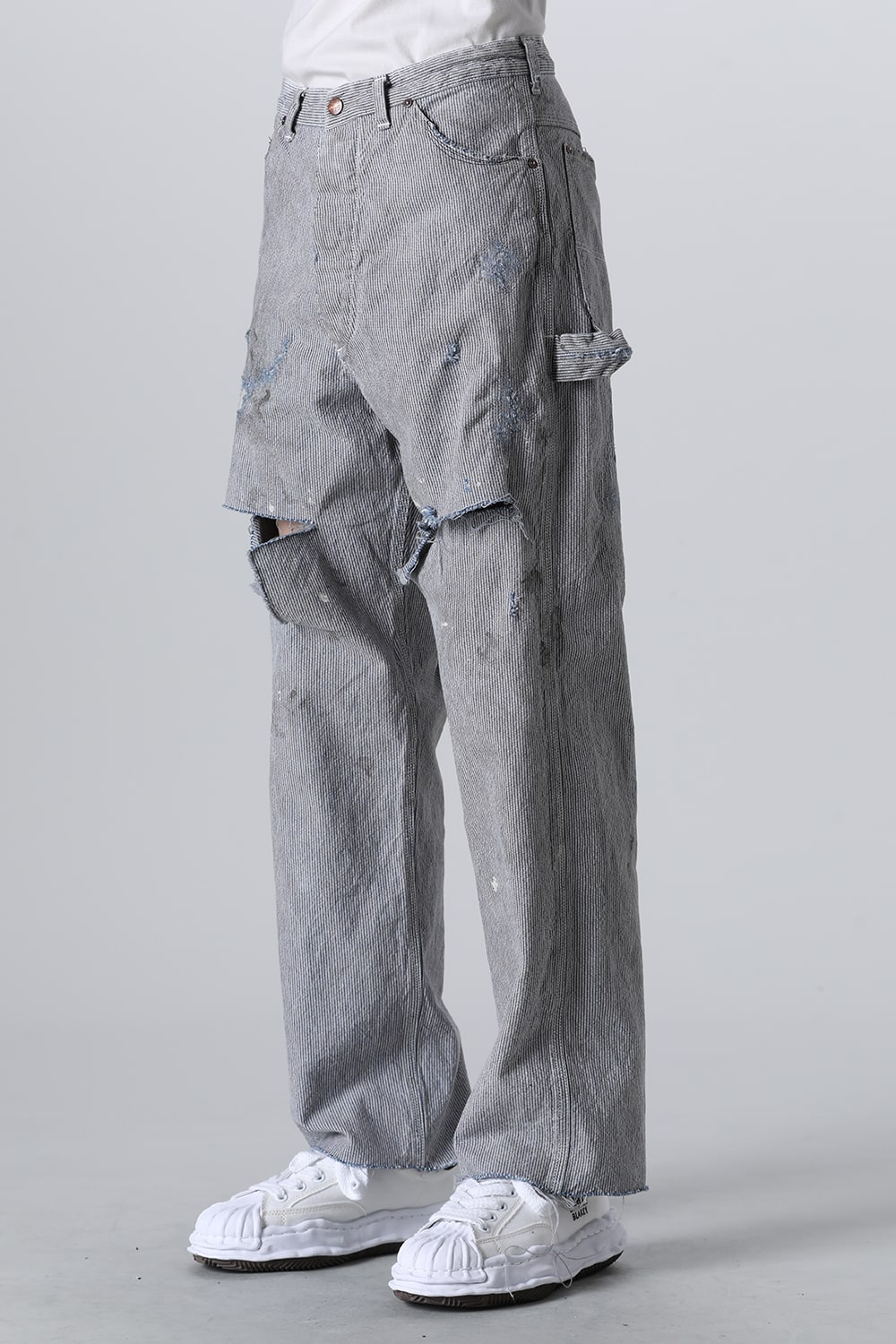 Hickory Stripe Denim Pants