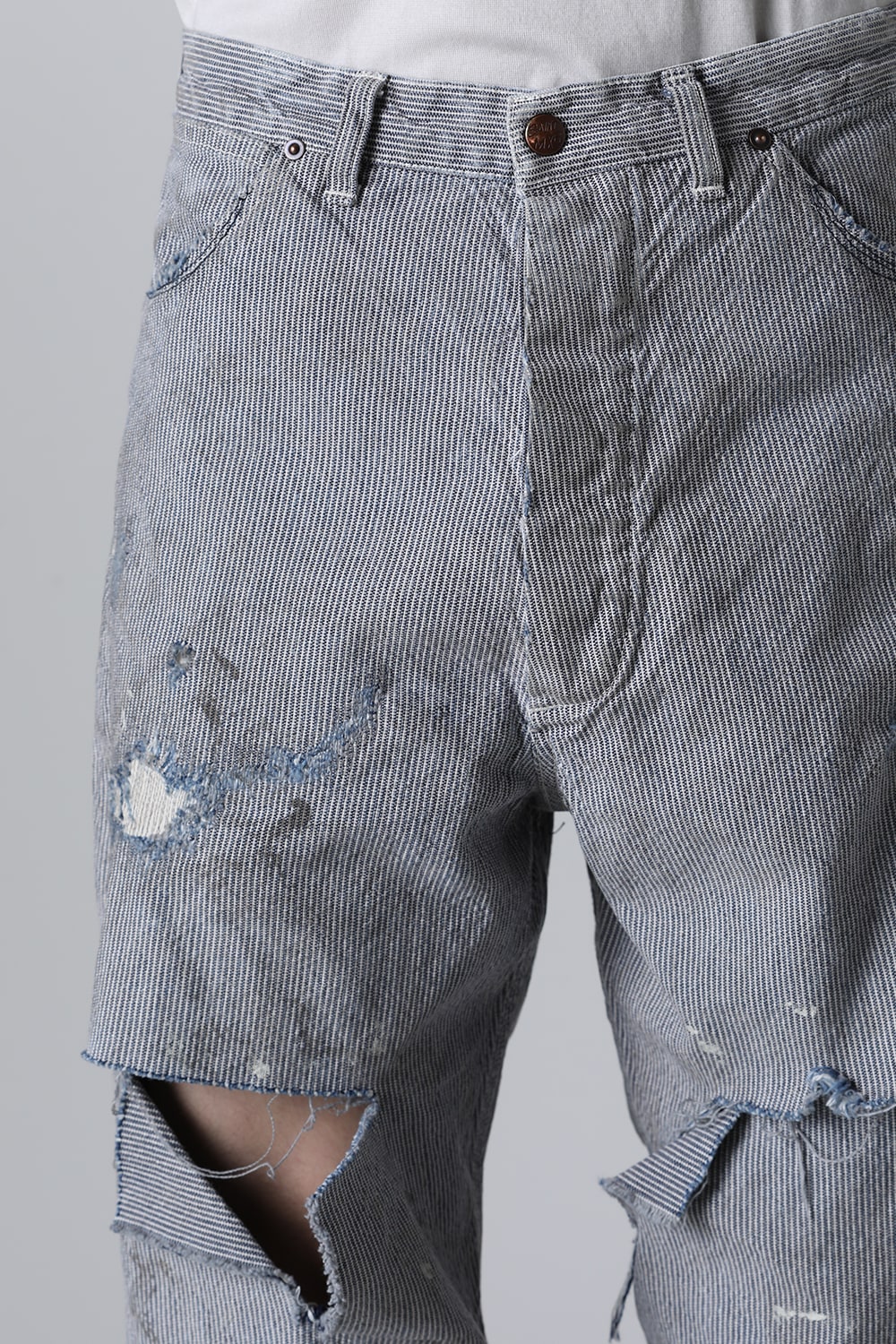 Hickory Stripe Denim Pants