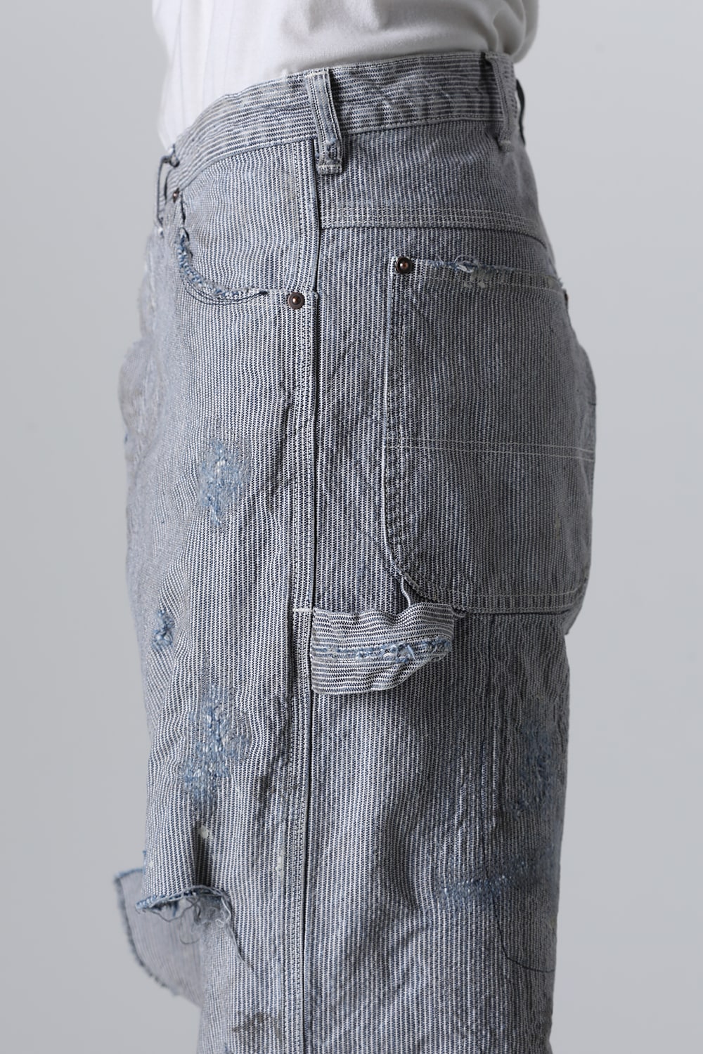 Hickory Stripe Denim Pants