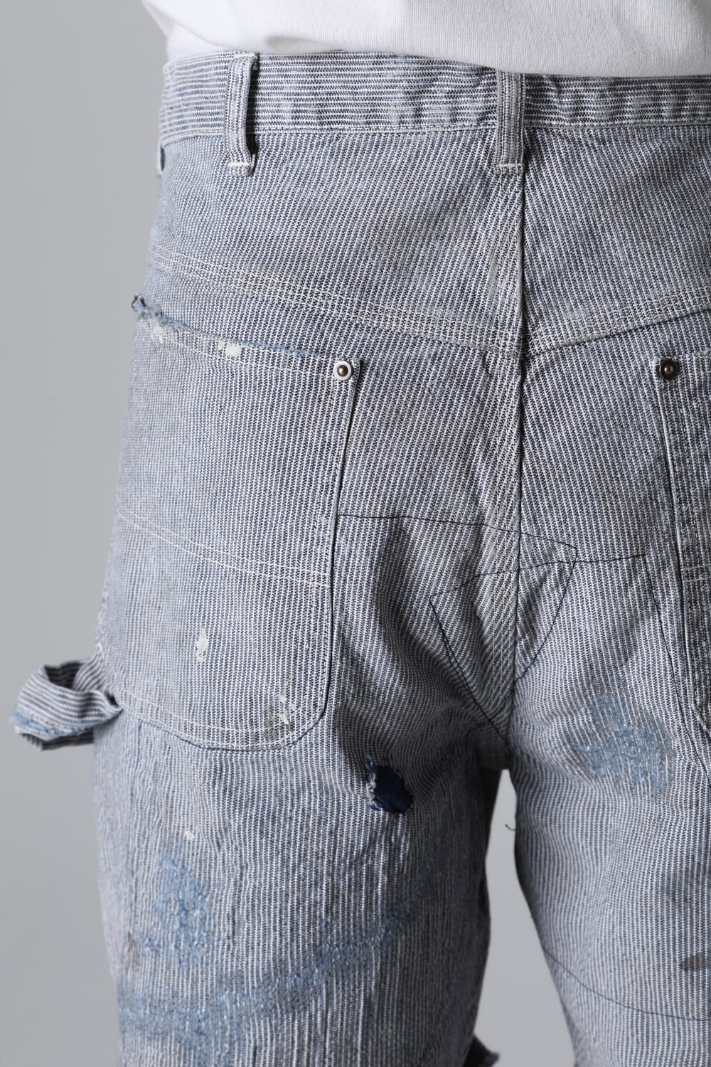 Hickory Stripe Denim Pants