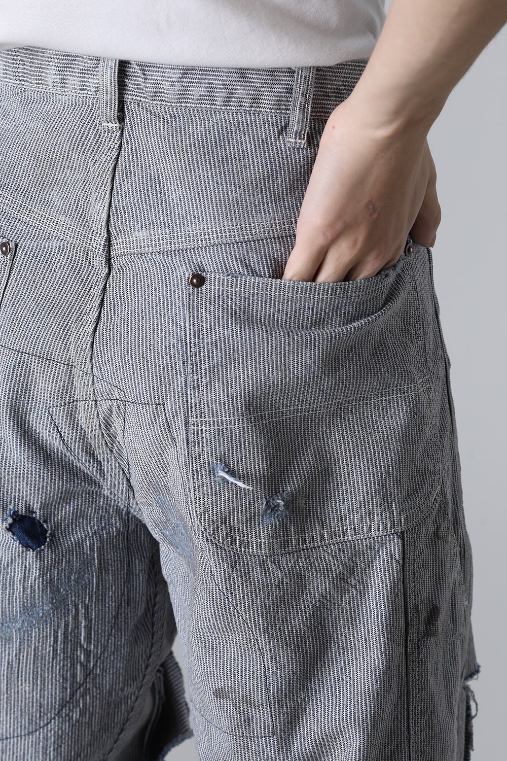 Hickory Stripe Denim Pants