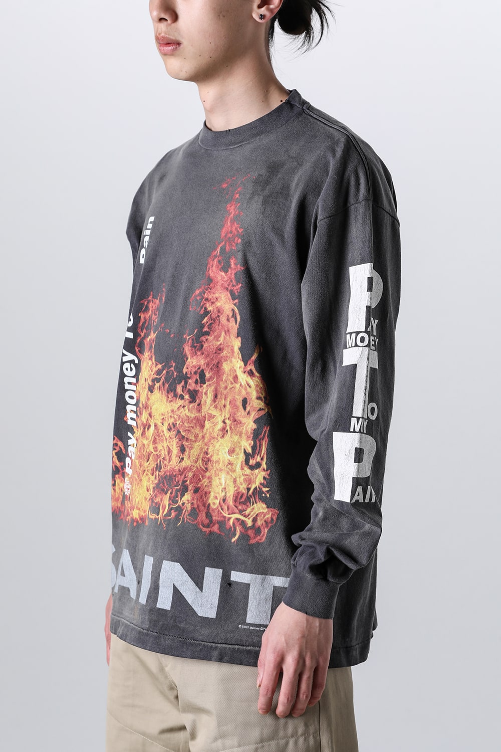 ペイ・マネー・トゥ・マイ ペイン × セントマイケル SR TO SS ロングスリーブTシャツ