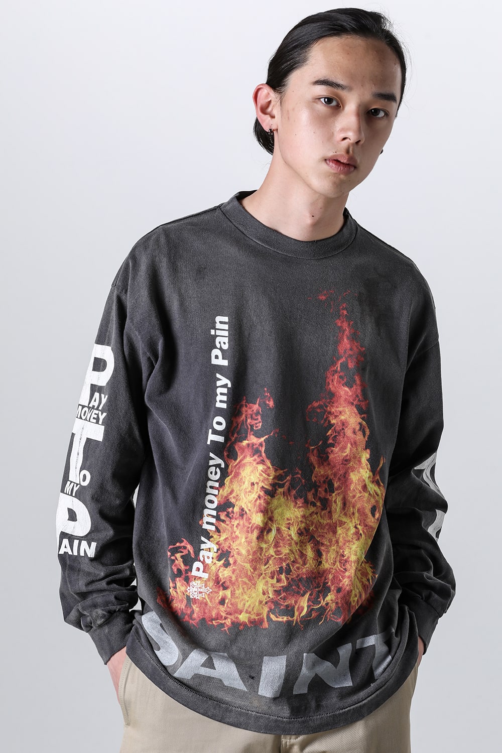 ペイ・マネー・トゥ・マイ ペイン × セントマイケル SR TO SS ロングスリーブTシャツ