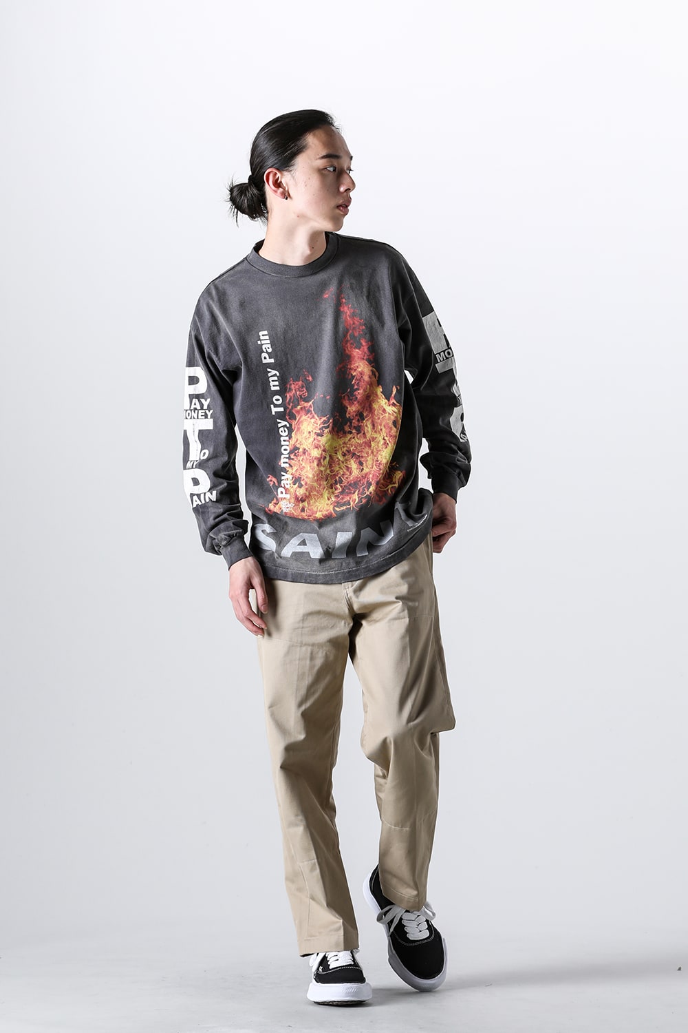 ペイ・マネー・トゥ・マイ ペイン × セントマイケル SR TO SS ロングスリーブTシャツ