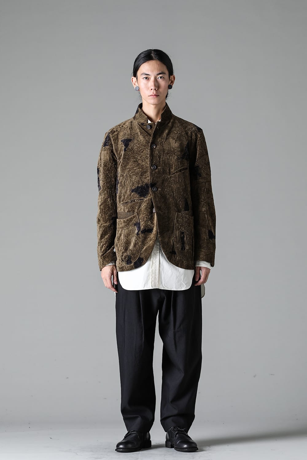 プリーテッド テーパード トラウザーズ