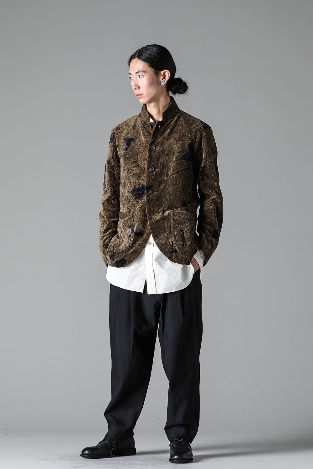 プリーテッド テーパード トラウザーズ