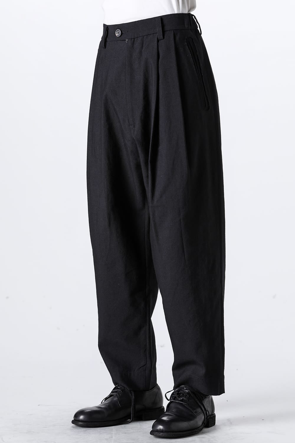 プリーテッド テーパード トラウザーズ