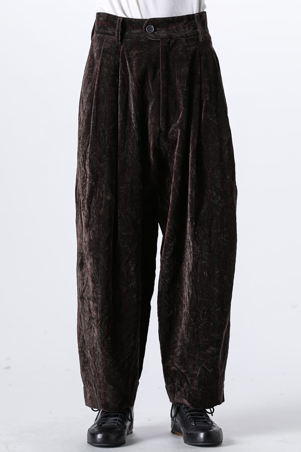 Pleated Drop Crotch Trousers