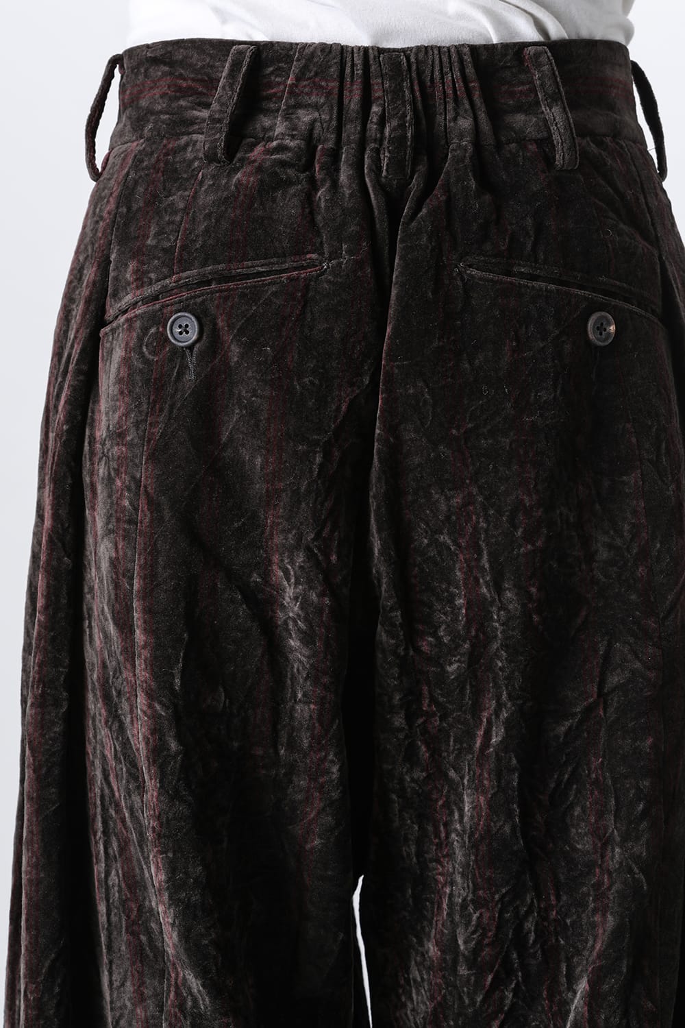 Pleated Drop Crotch Trousers