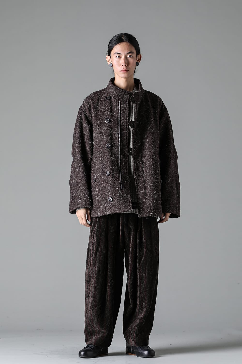 Pleated Drop Crotch Trousers