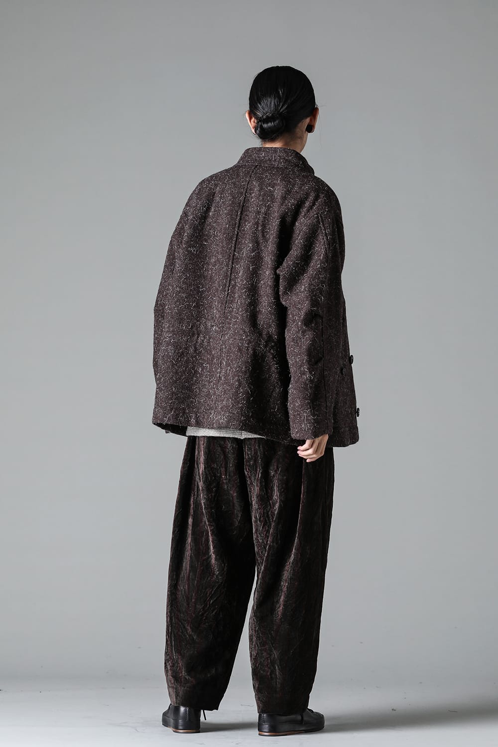 Pleated Drop Crotch Trousers