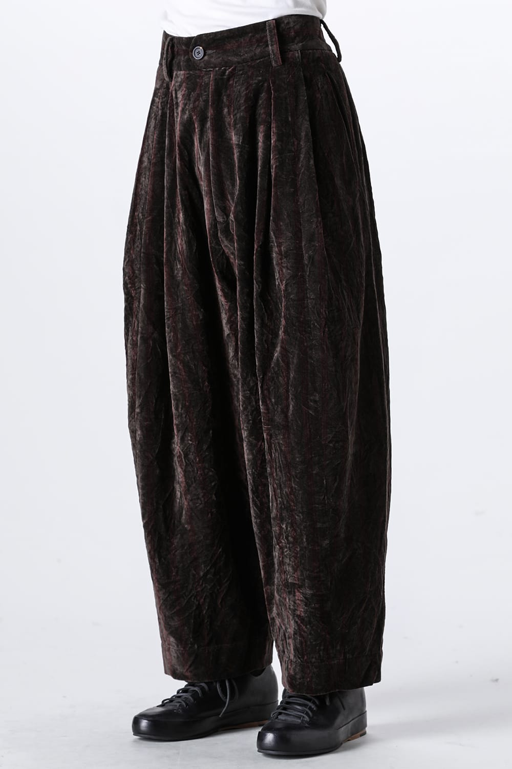Pleated Drop Crotch Trousers
