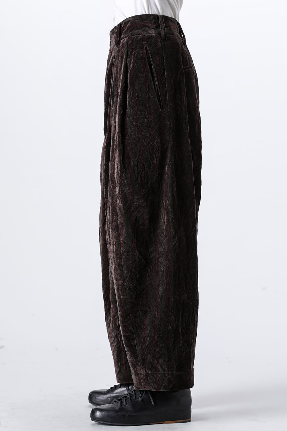 Pleated Drop Crotch Trousers
