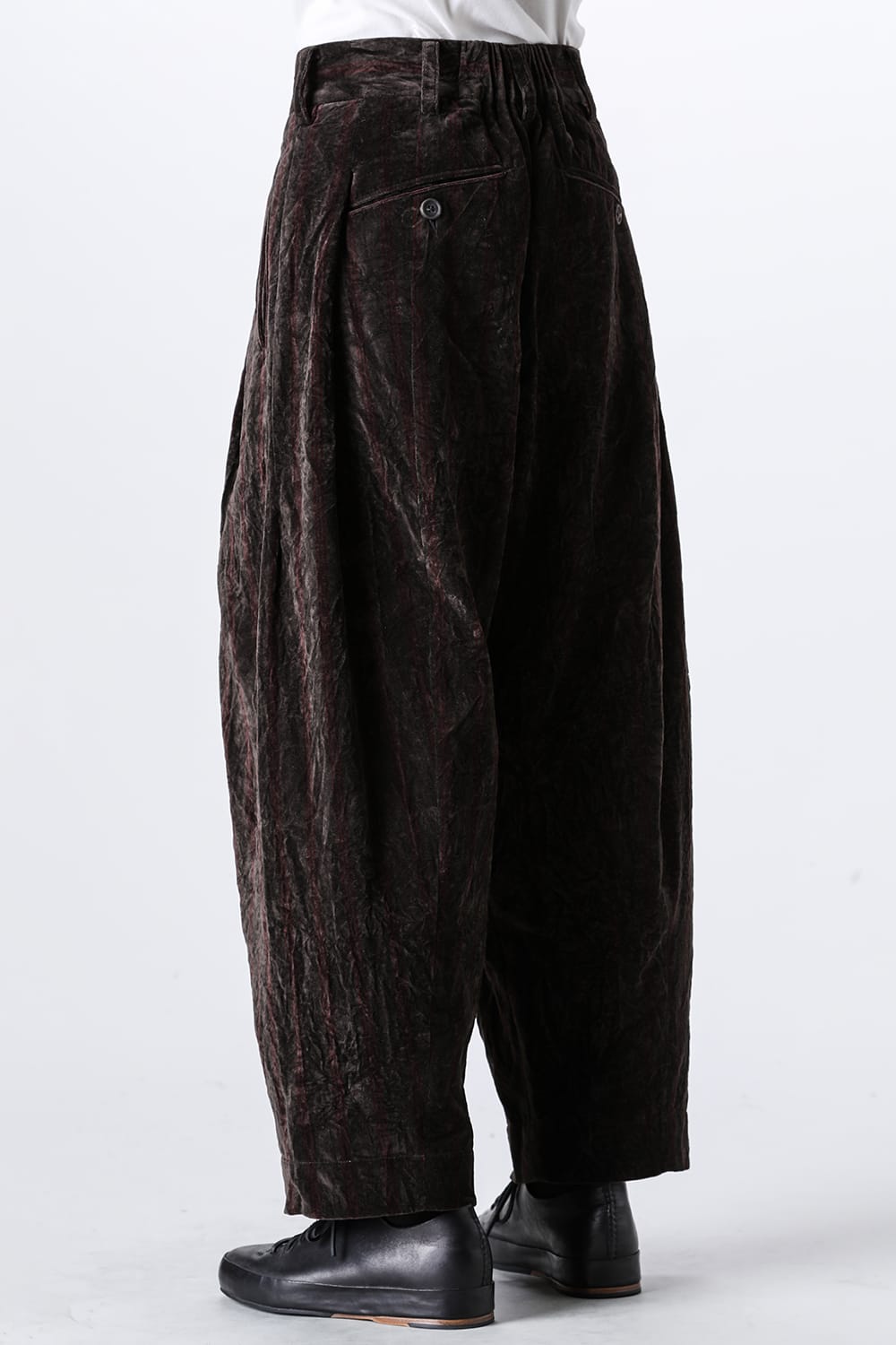 Pleated Drop Crotch Trousers