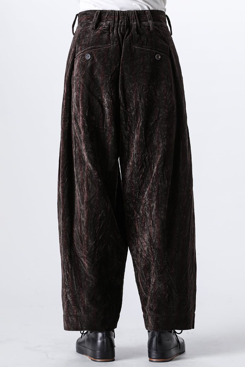 Pleated Drop Crotch Trousers