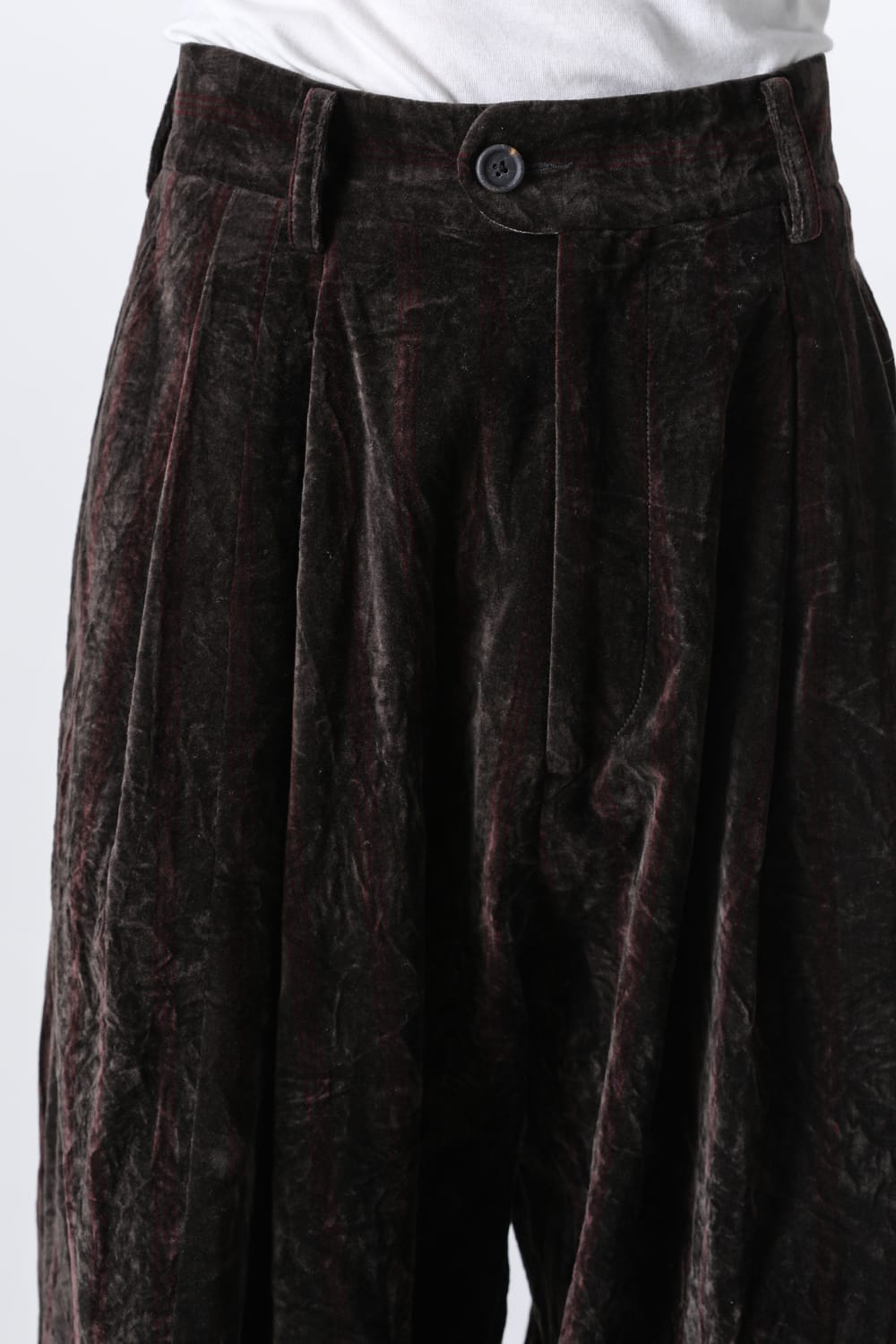 Pleated Drop Crotch Trousers