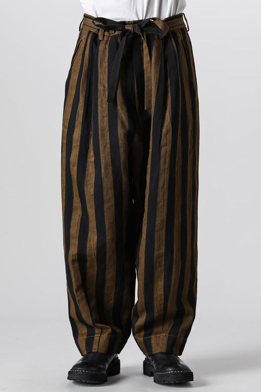 Stripe Half Drawstring Trousers