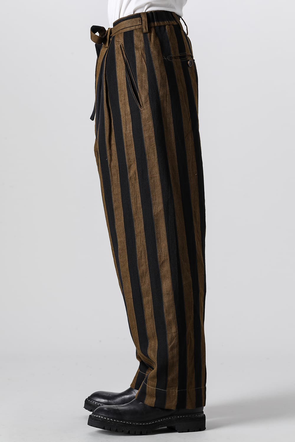 Stripe Half Drawstring Trousers