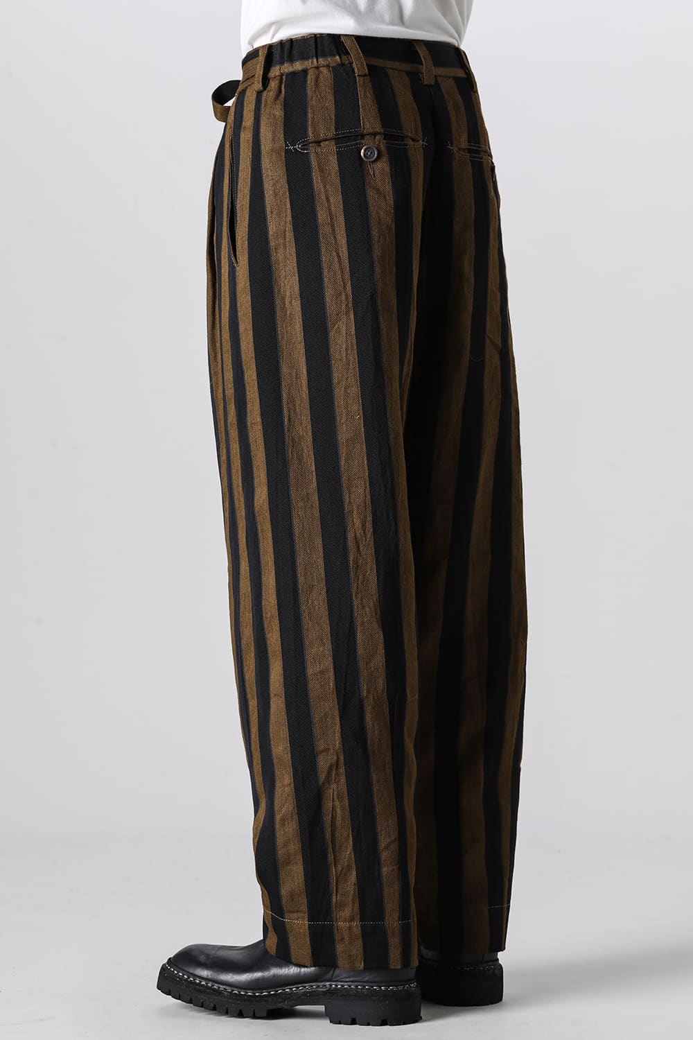 Stripe Half Drawstring Trousers