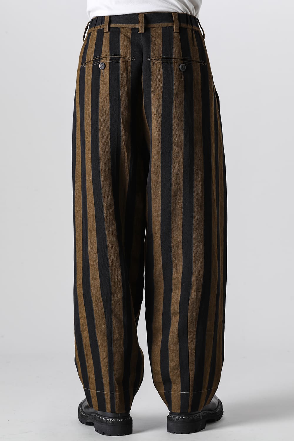 Stripe Half Drawstring Trousers