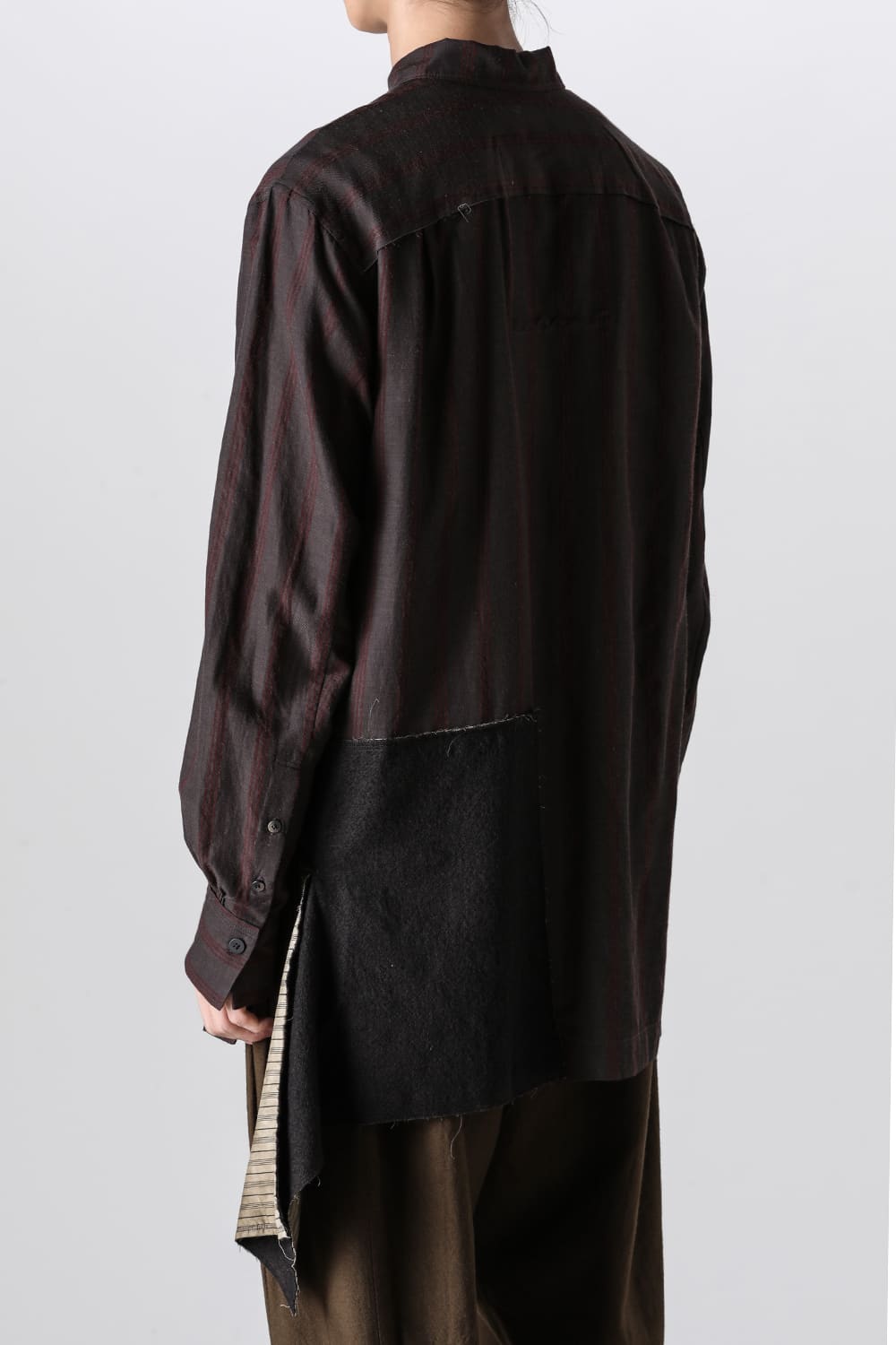 Asymmetric  Back Pleats Shirt