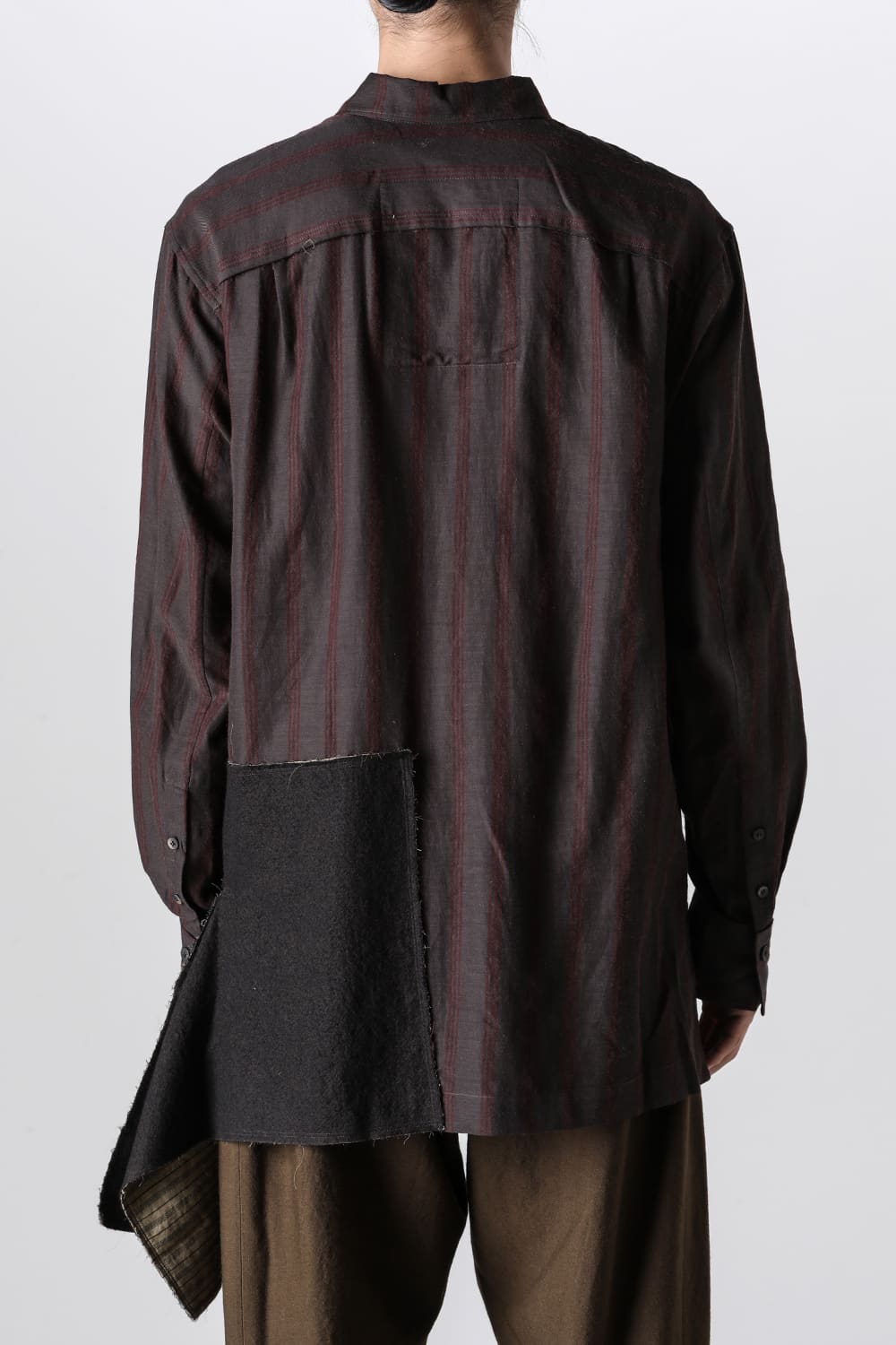 Asymmetric  Back Pleats Shirt