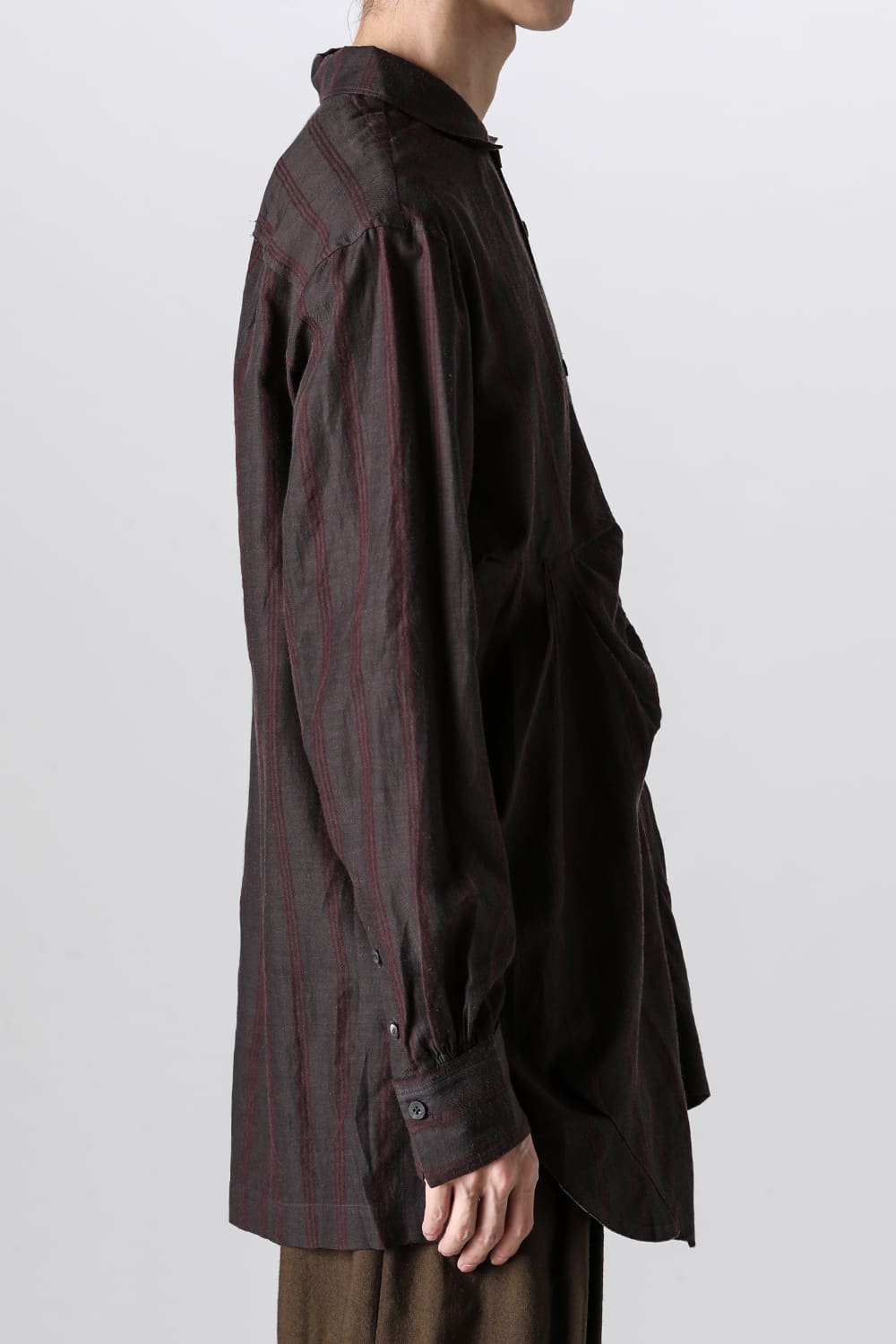 Asymmetric  Back Pleats Shirt