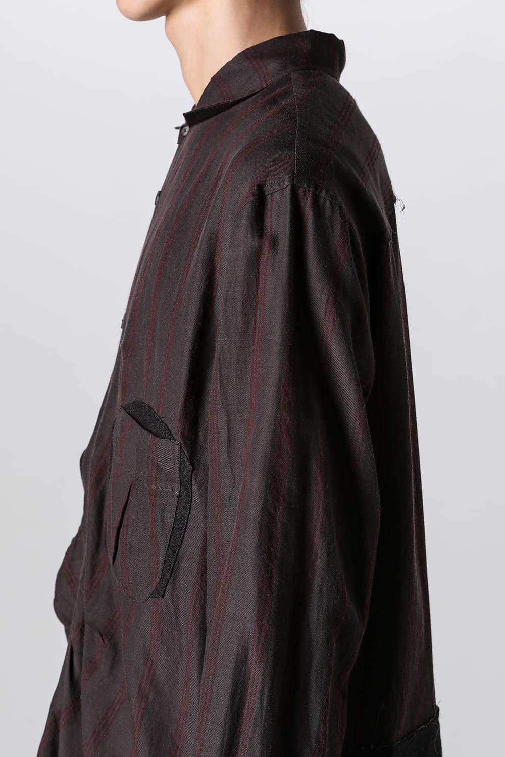 Asymmetric  Back Pleats Shirt