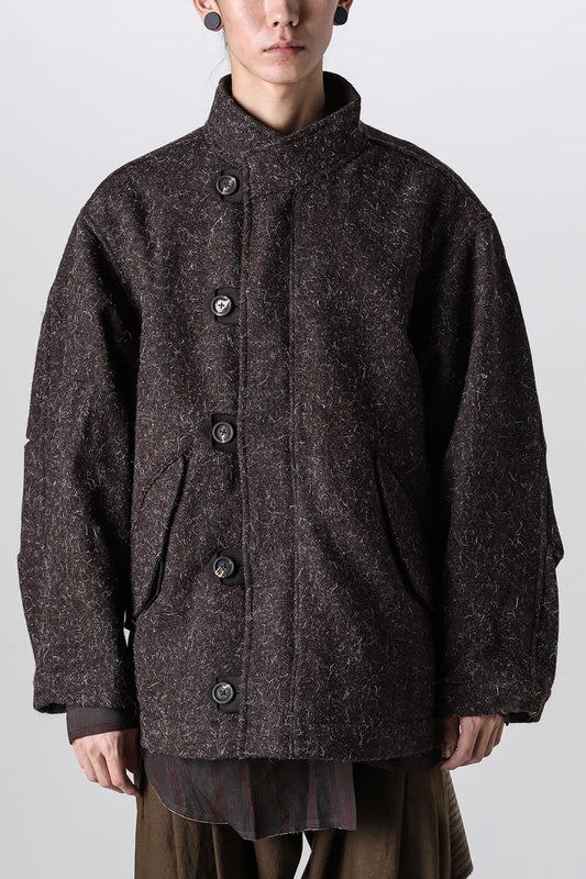 Funnel Neck Short Coat