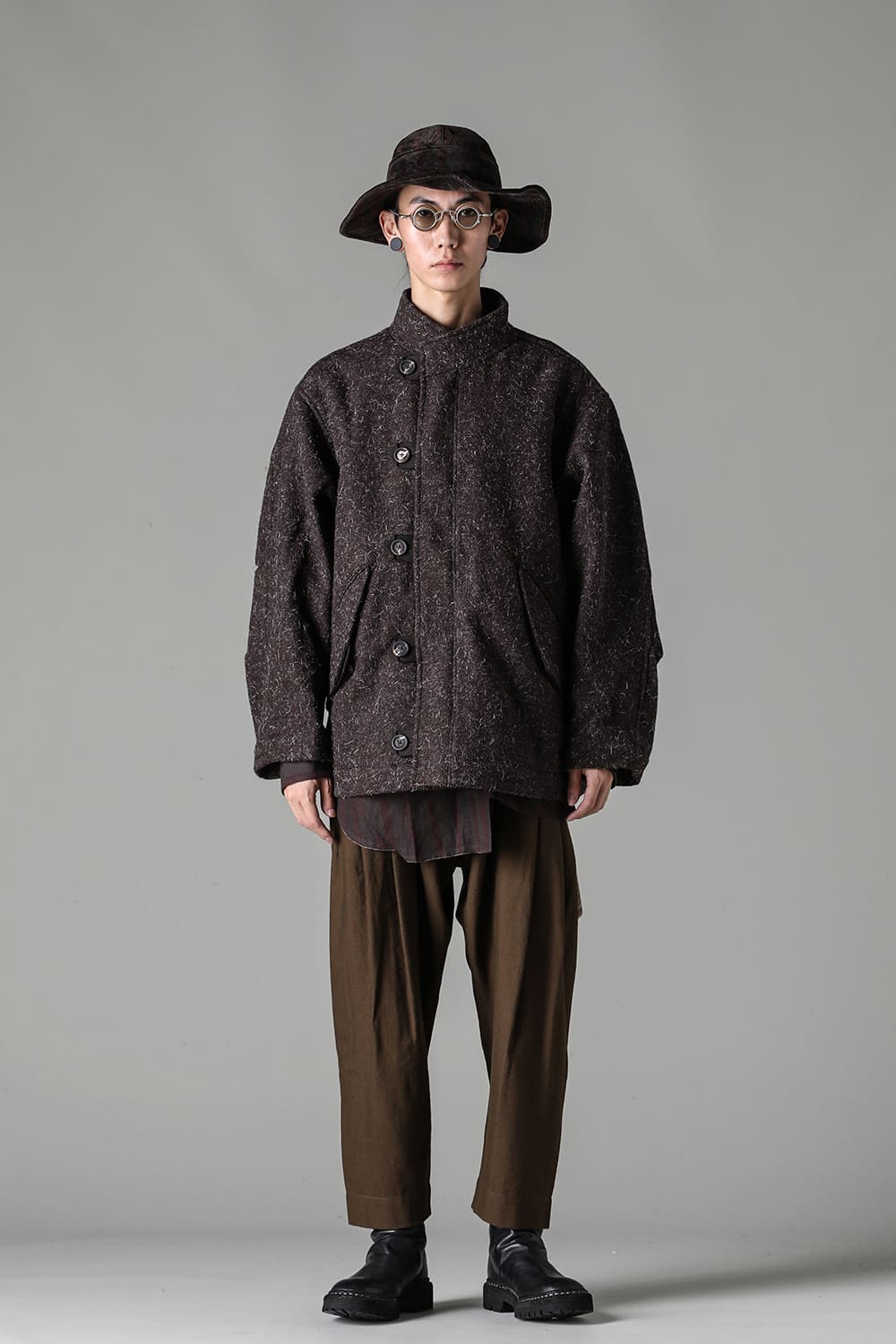 Funnel Neck Short Coat