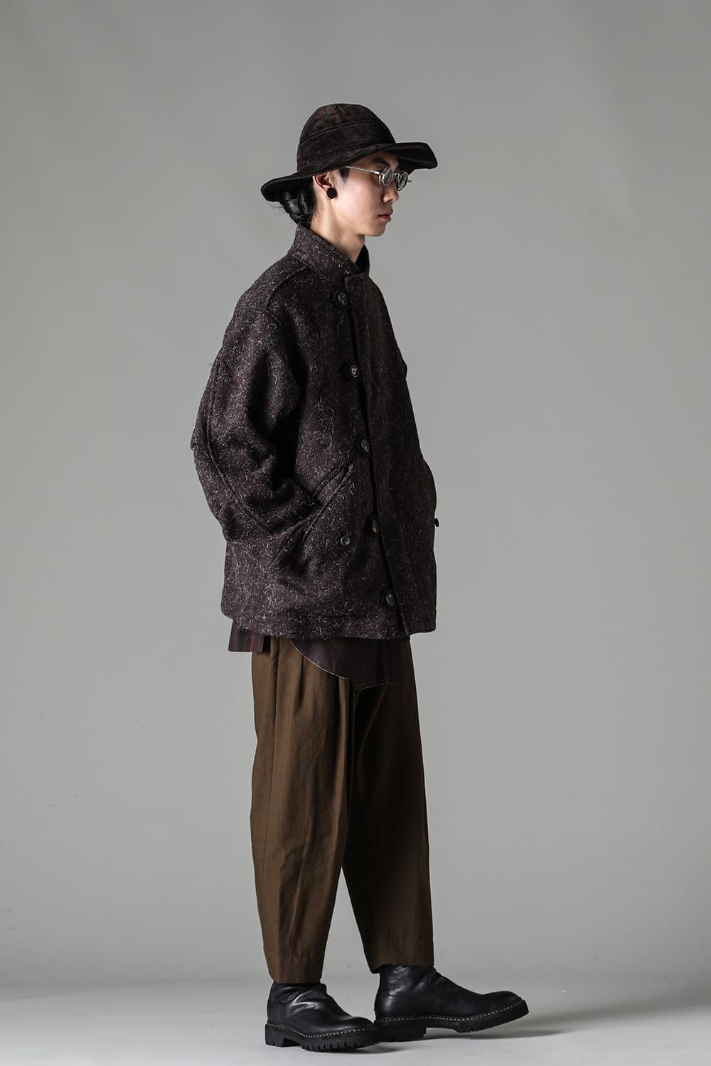 Funnel Neck Short Coat