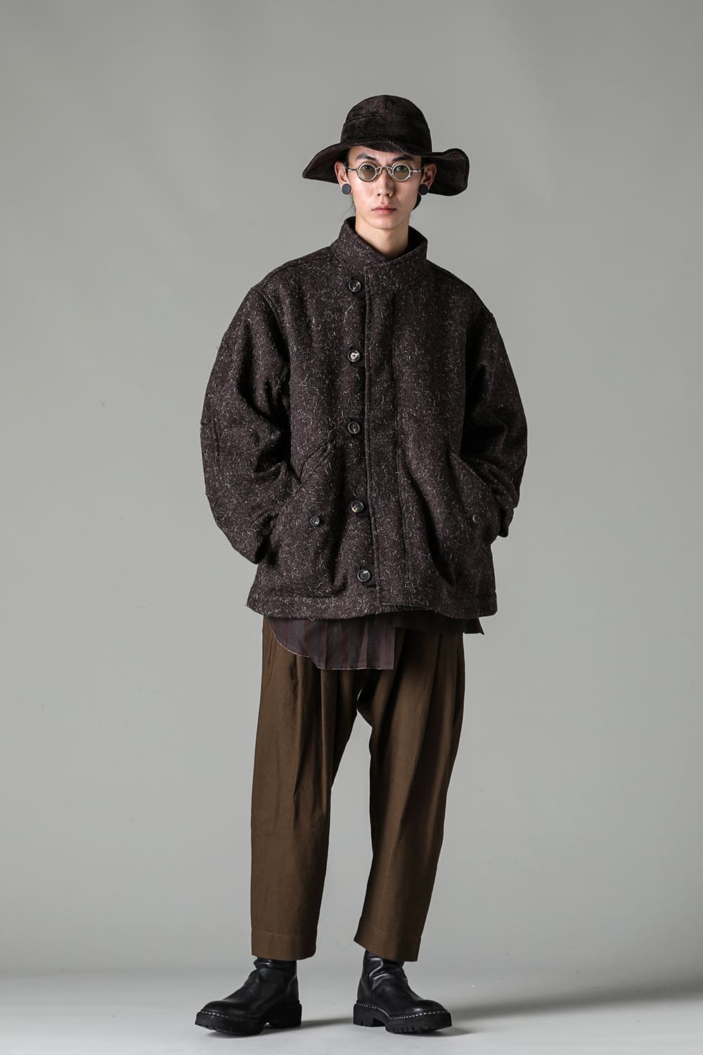 Funnel Neck Short Coat