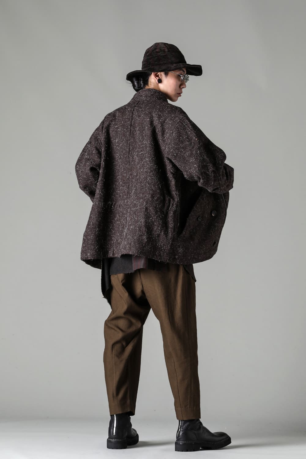 Funnel Neck Short Coat