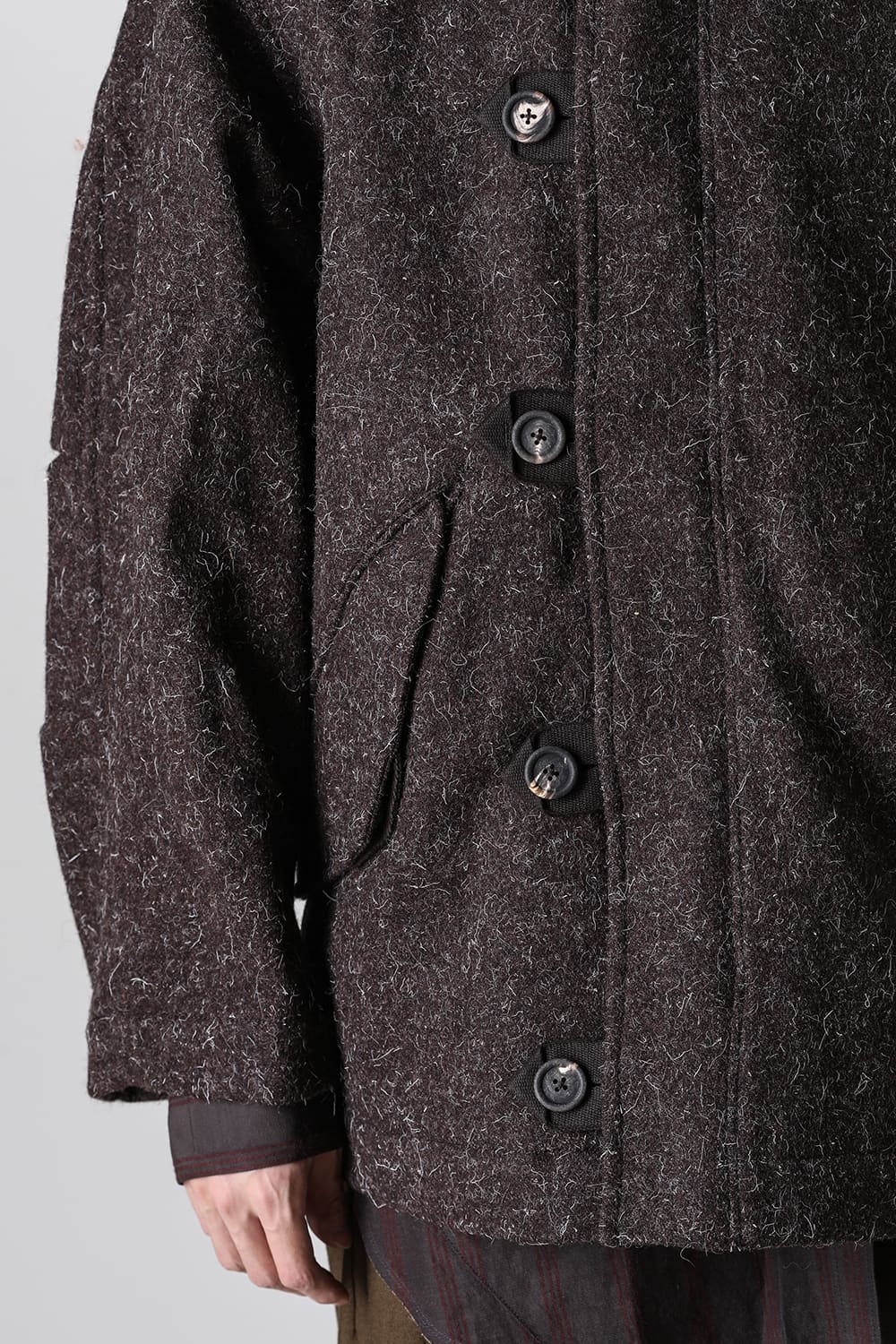 Funnel Neck Short Coat