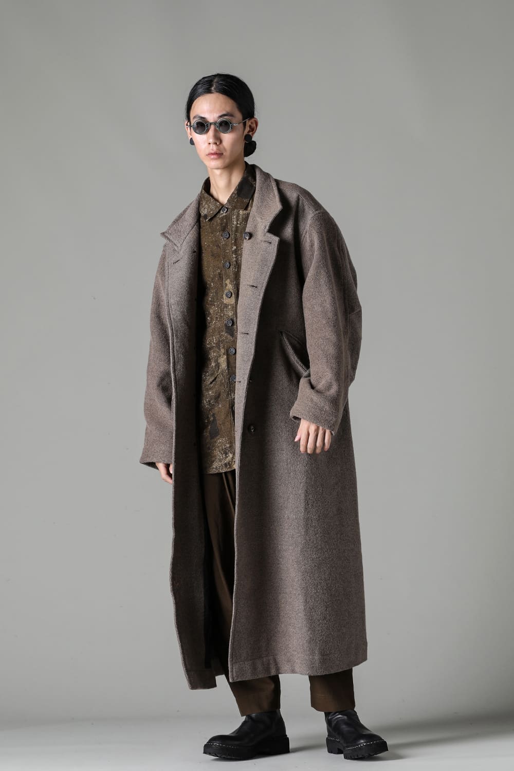 Stand Collar Double Brested Coat