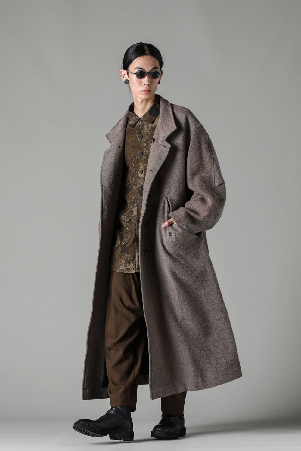 Stand Collar Double Brested Coat